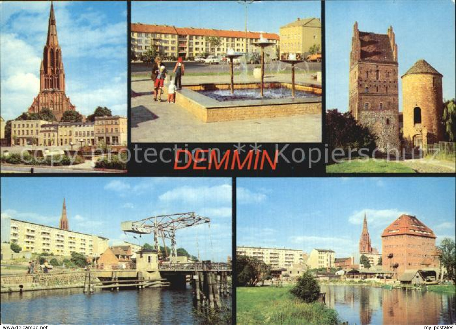 72548560 Demmin Mecklenburg Vorpommern Luisentor Pulverturm Zugbruecke Ueber Die - Demmin