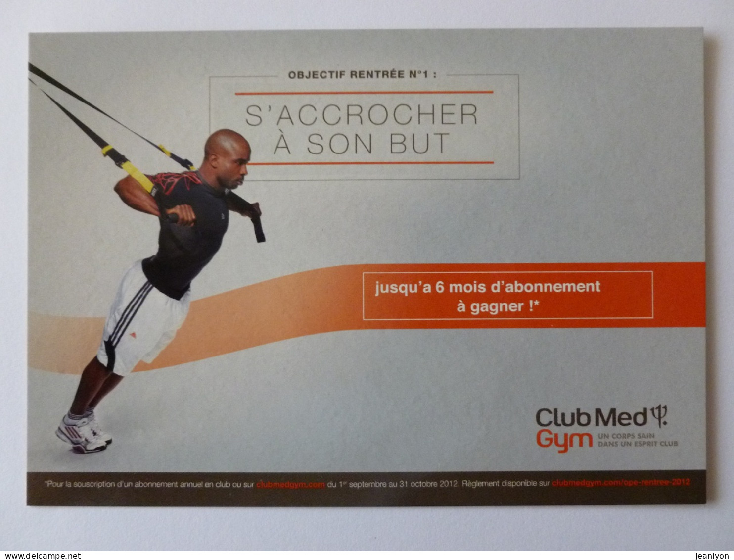 SPORT / GYMNASTIQUE - MUSCULATION - Homme - Carte Publicitaire Club Med Gym - Gymnastique