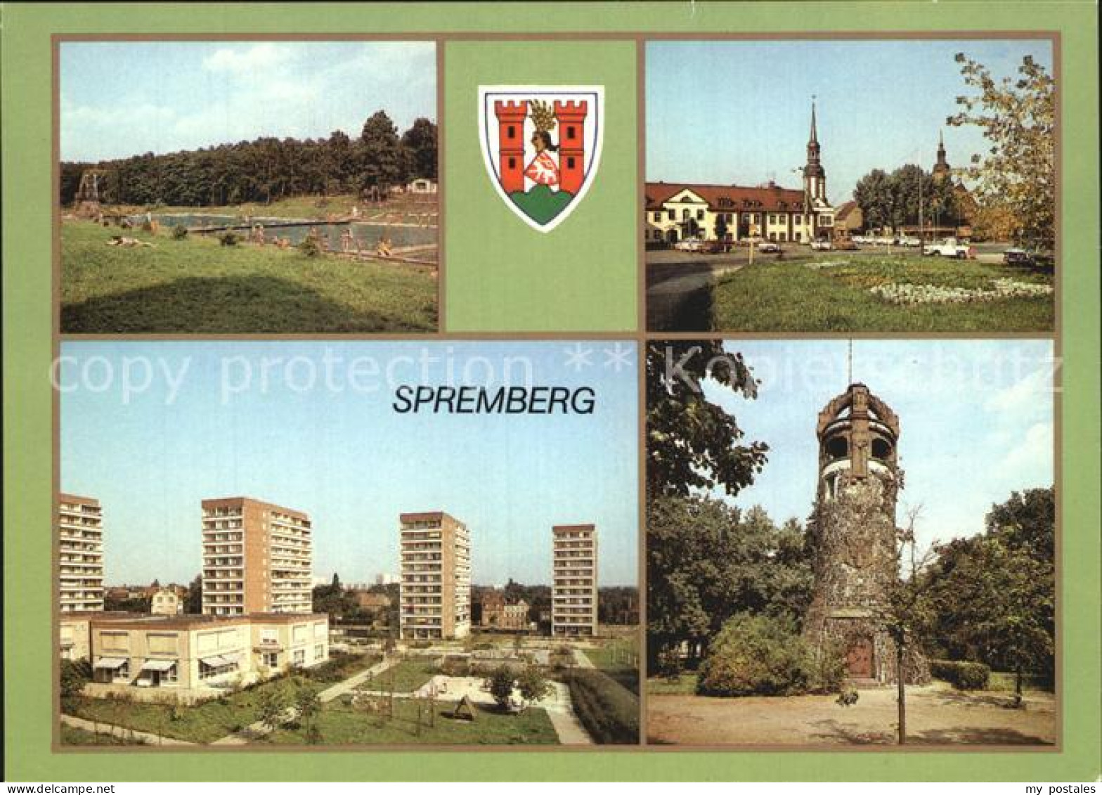 72548474 Spremberg Niederlausitz Grodk Freibad Markt Georgenbergturm Spremberg G - Spremberg