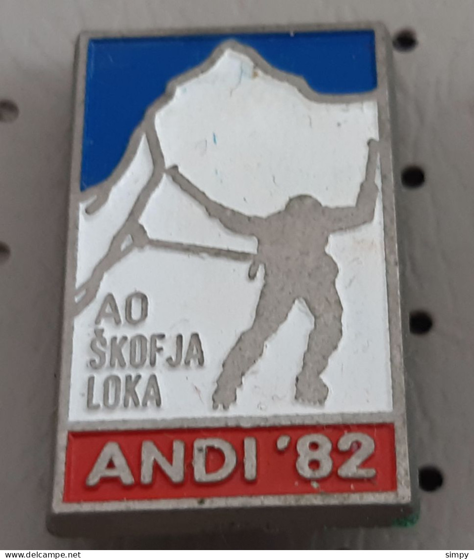 Yugoslav Expedition ANDES 1982 AO Skofja Loka Slovenia Alpinism Mountaineering Pin - Alpinism, Mountaineering