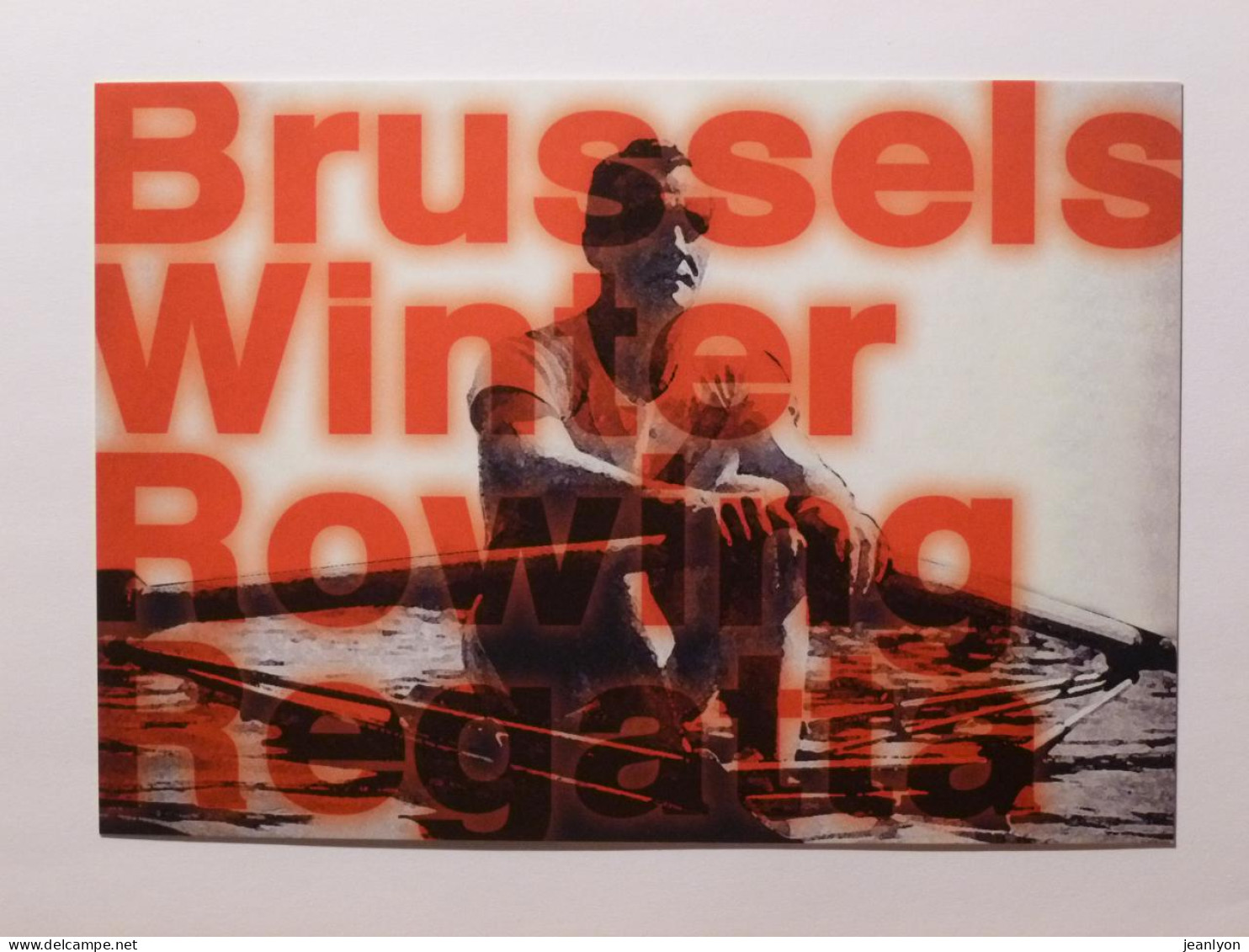 SPORT NAUTIQUE - Barque / Rame - Aviron / REGATE Bruxelles - Carte Publicitaire Belge Brussels Winter Rowing Regatia - Aviron