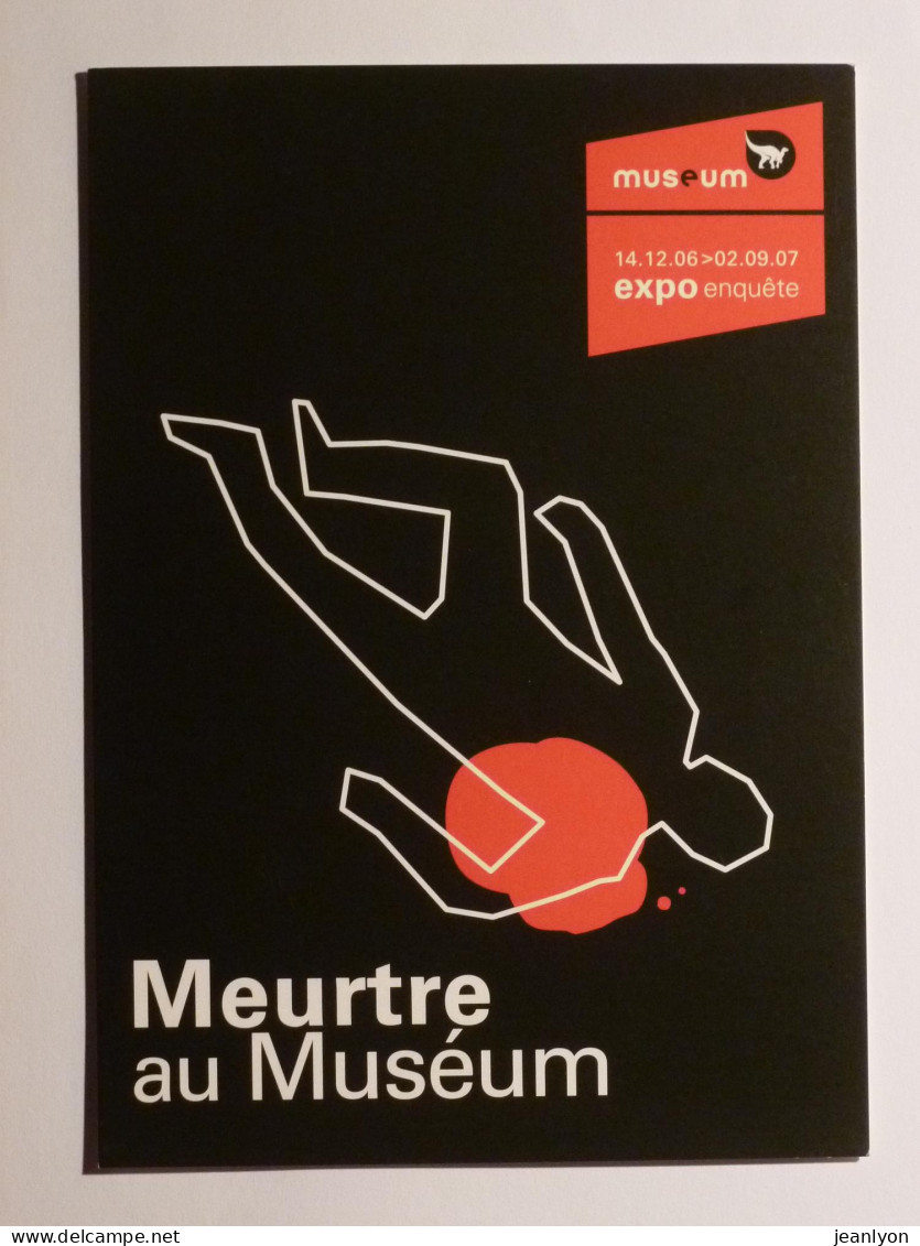 MUSEE - MEURTRE AU MUSEUM Bruxelles - CRIMINALISTIQUE / CRIME / ENQUETE POLICE - Carte Publicitaire Belge - Museum