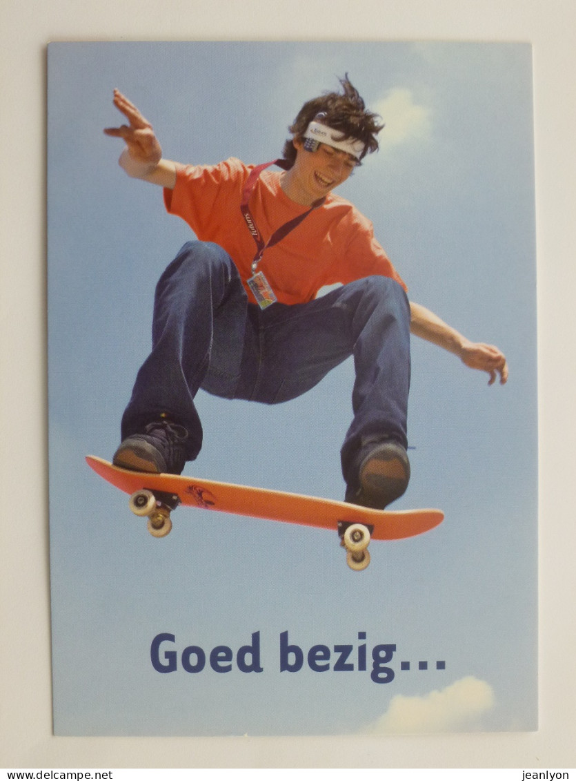 SKATEBOARD - Jeune Sur Planche De Skate - Carte Publicitaire Belge Banque ING - Skateboard