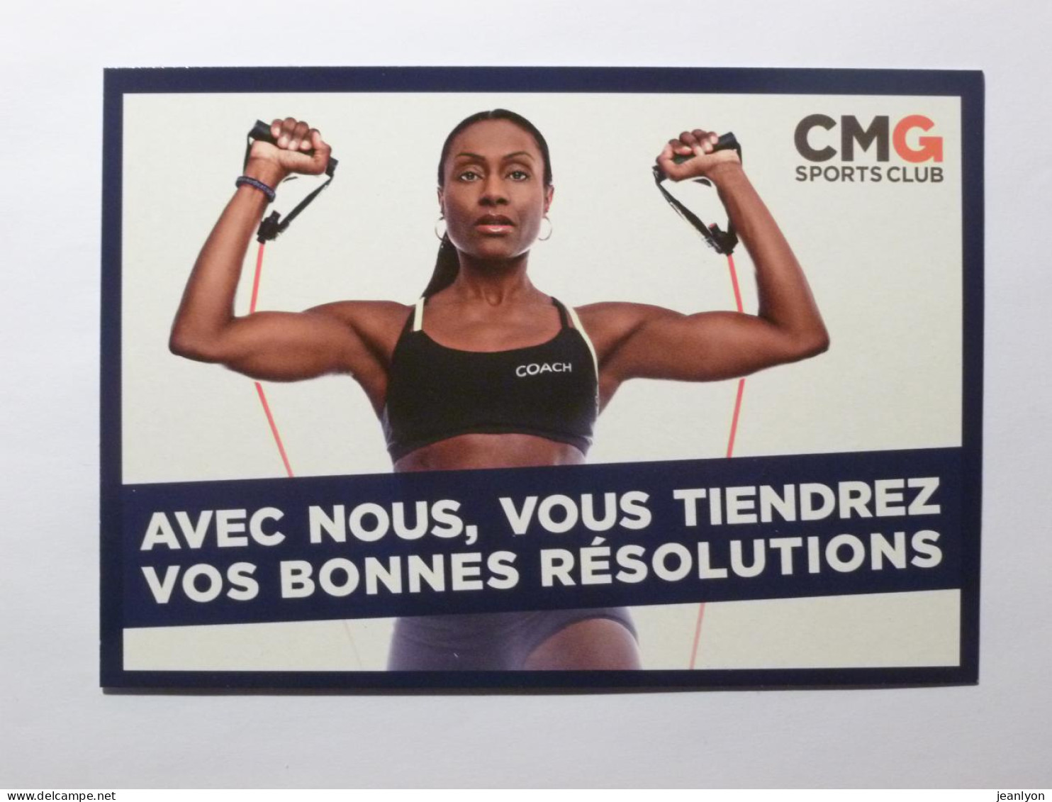 SPORT / MUSCULATION - Femme En Entrainement - Carte Publicitaire Club Sport CMG - Gymnastique