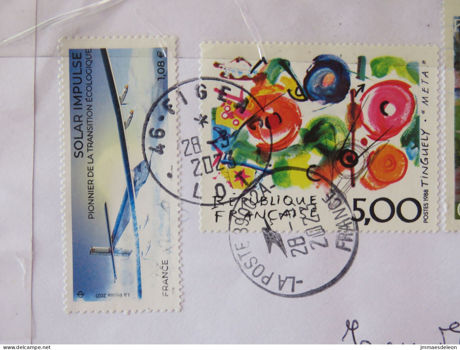 France 2023 Cover To Nicaragua - Plane - Paintings - Lettres & Documents