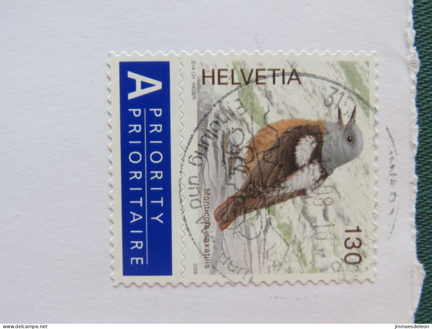 Switzerland 2008 Cover To Germany - Bird - Storia Postale