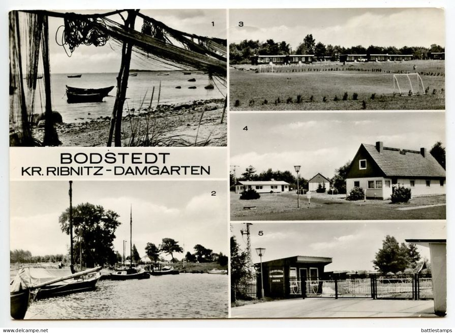 Germany, DDR 1980's RPPC Postcard Bodstedt Kr. Ribnitz-Damgarten - Multiple Views; 10pf. Ernst Thälmann Stamp - Ribnitz-Damgarten