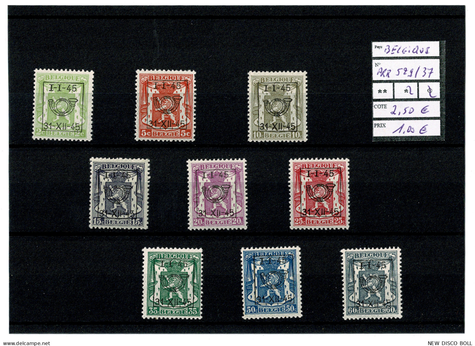 PRE 529/37 XX - Typo Precancels 1936-51 (Small Seal Of The State)