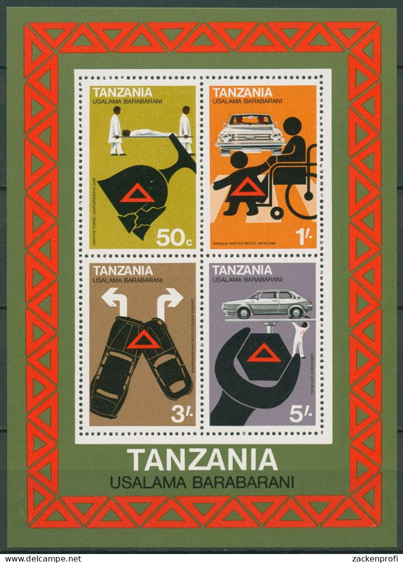 Tansania 1978 Sicherheit Auf Der Straße Block 13 Postfrisch (C40632) - Tanzania (1964-...)