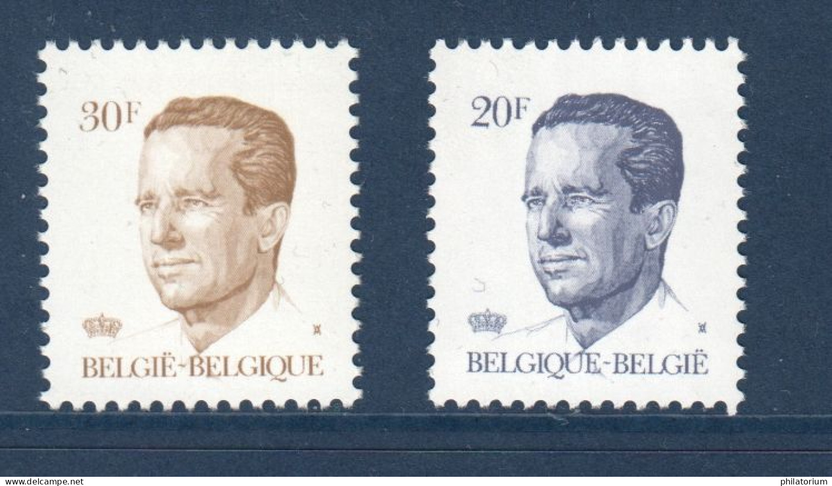 Belgique België, **, Yv 2125, 2135, Mi 2178, 2187, SG 2727, 2722, Usage Courant Type Velghe, - 1981-1990 Velghe