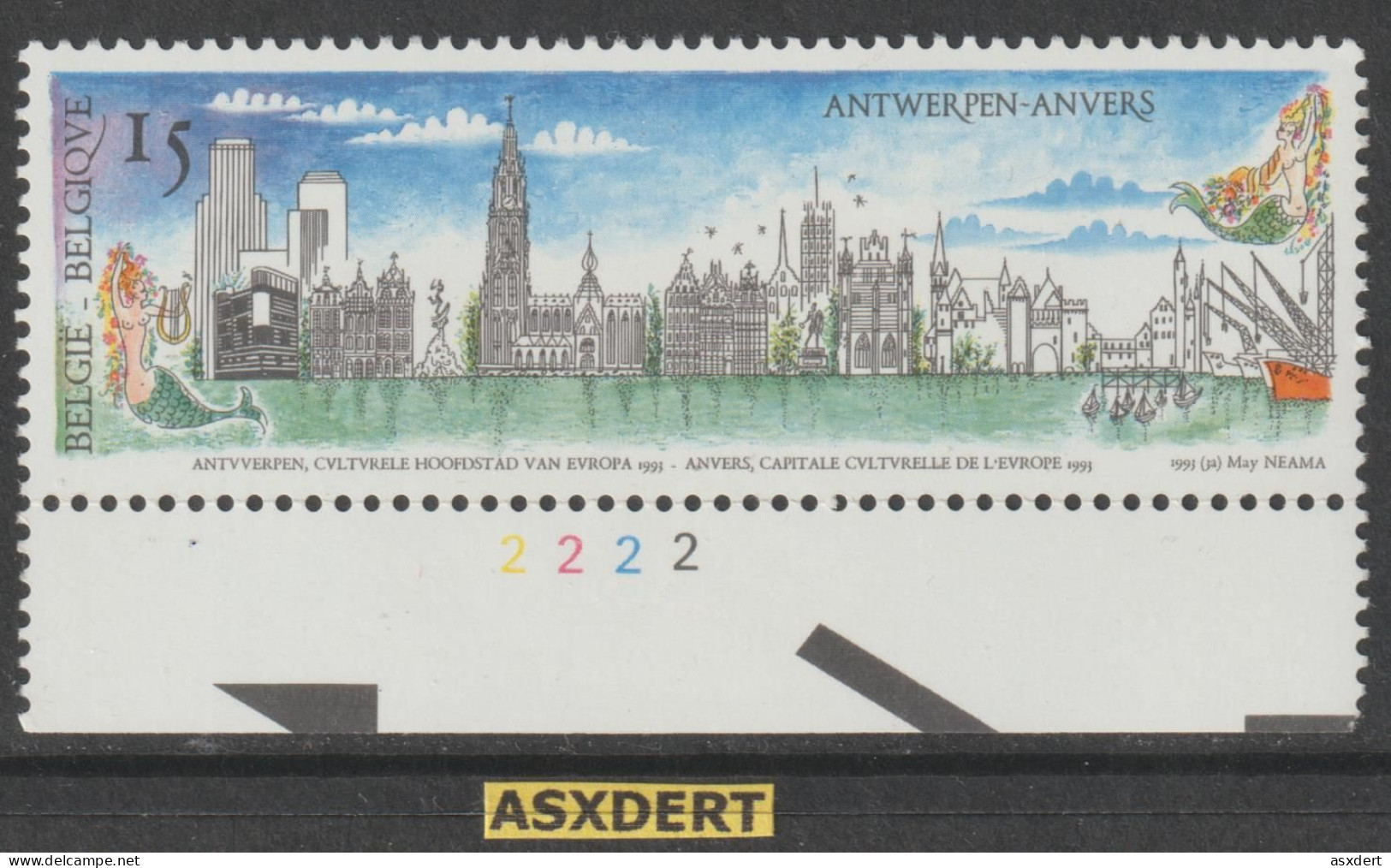 N° 2495 ** Postfris Pl. Nr.2 / Antwerpen - 1991-2000