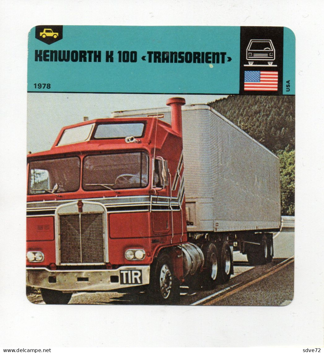 FICHE CAMION - KENWORTH K 100 "TRANSORIENT" - LKW