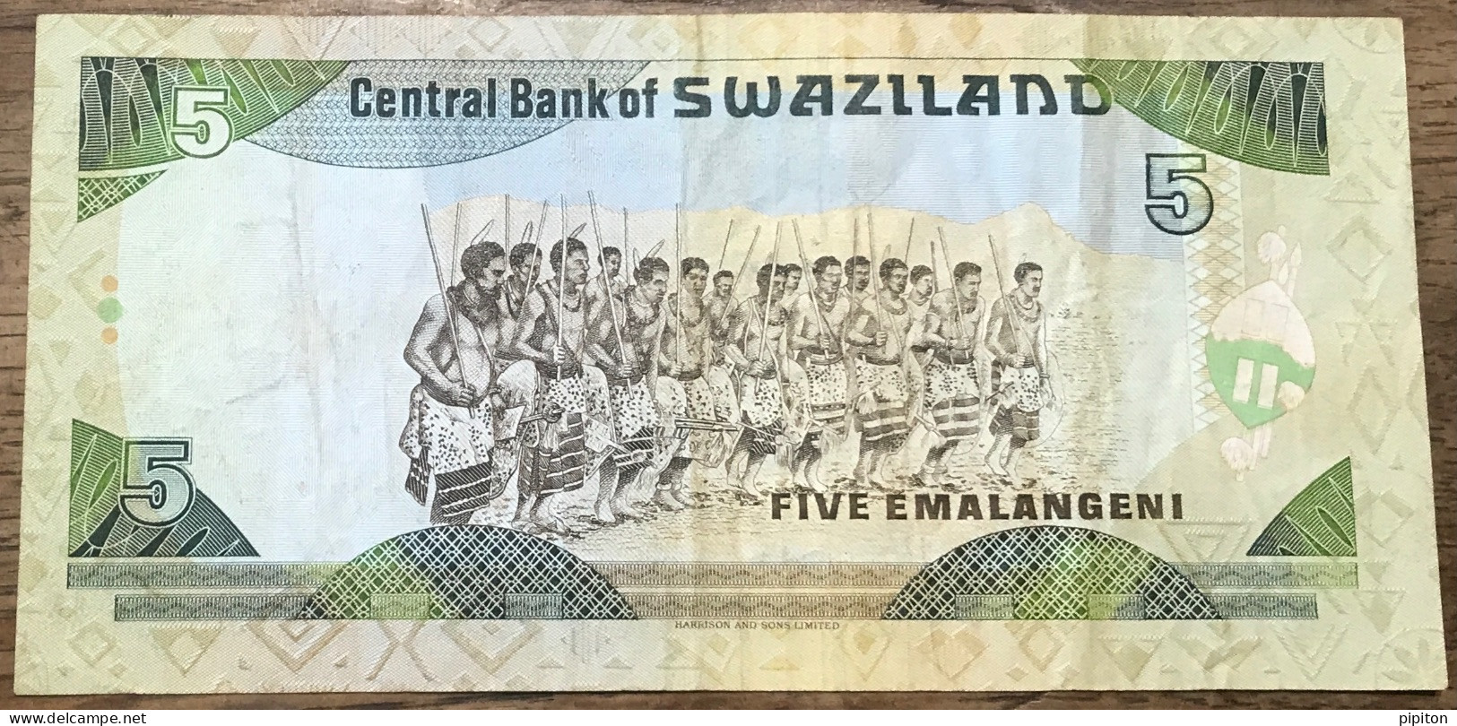 Billets De 5 Emalangeni - Swaziland