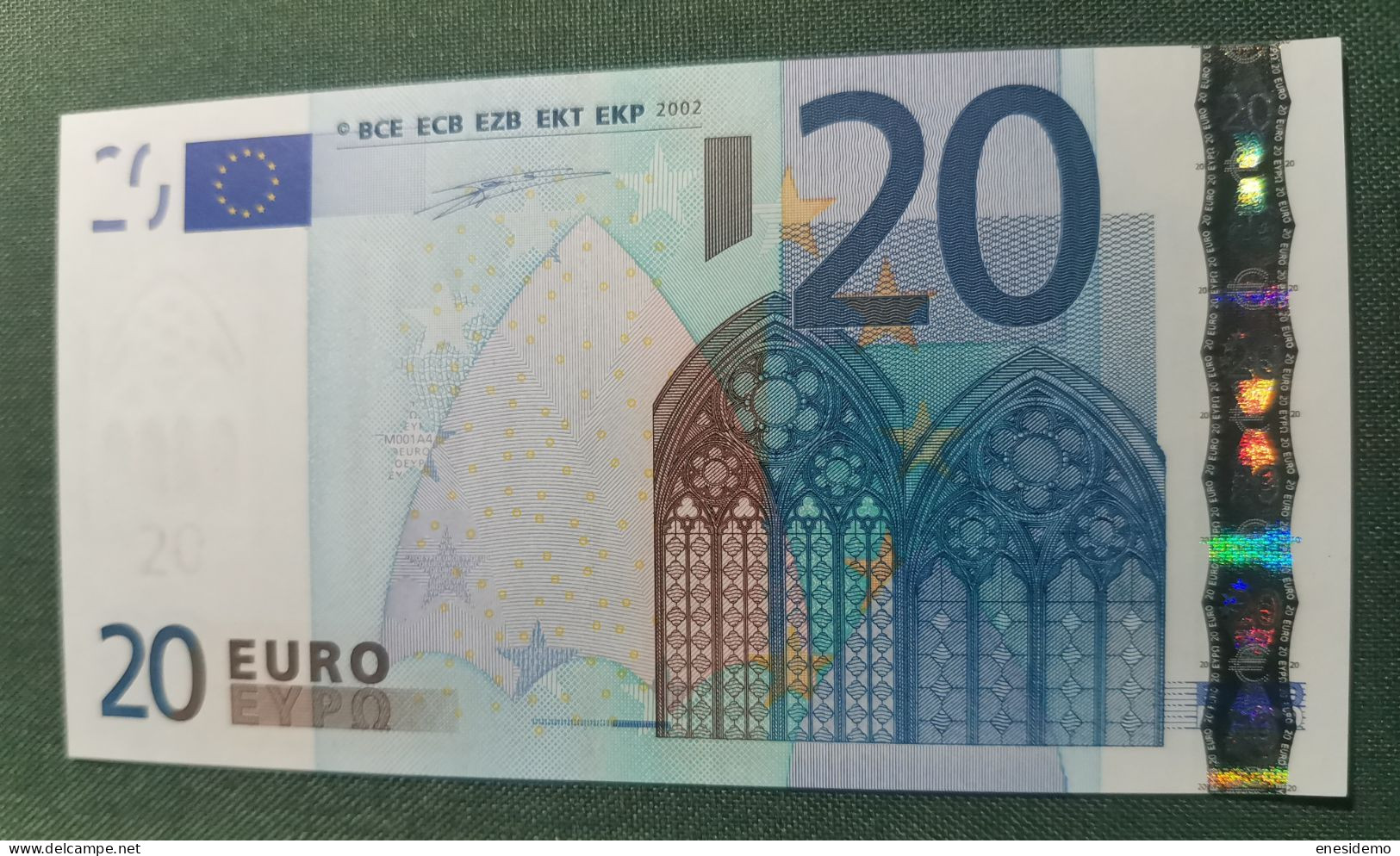 20 EURO SPAIN 2002 DUISENBERG M001A4 SC FDS UNC. PERFECT - 20 Euro