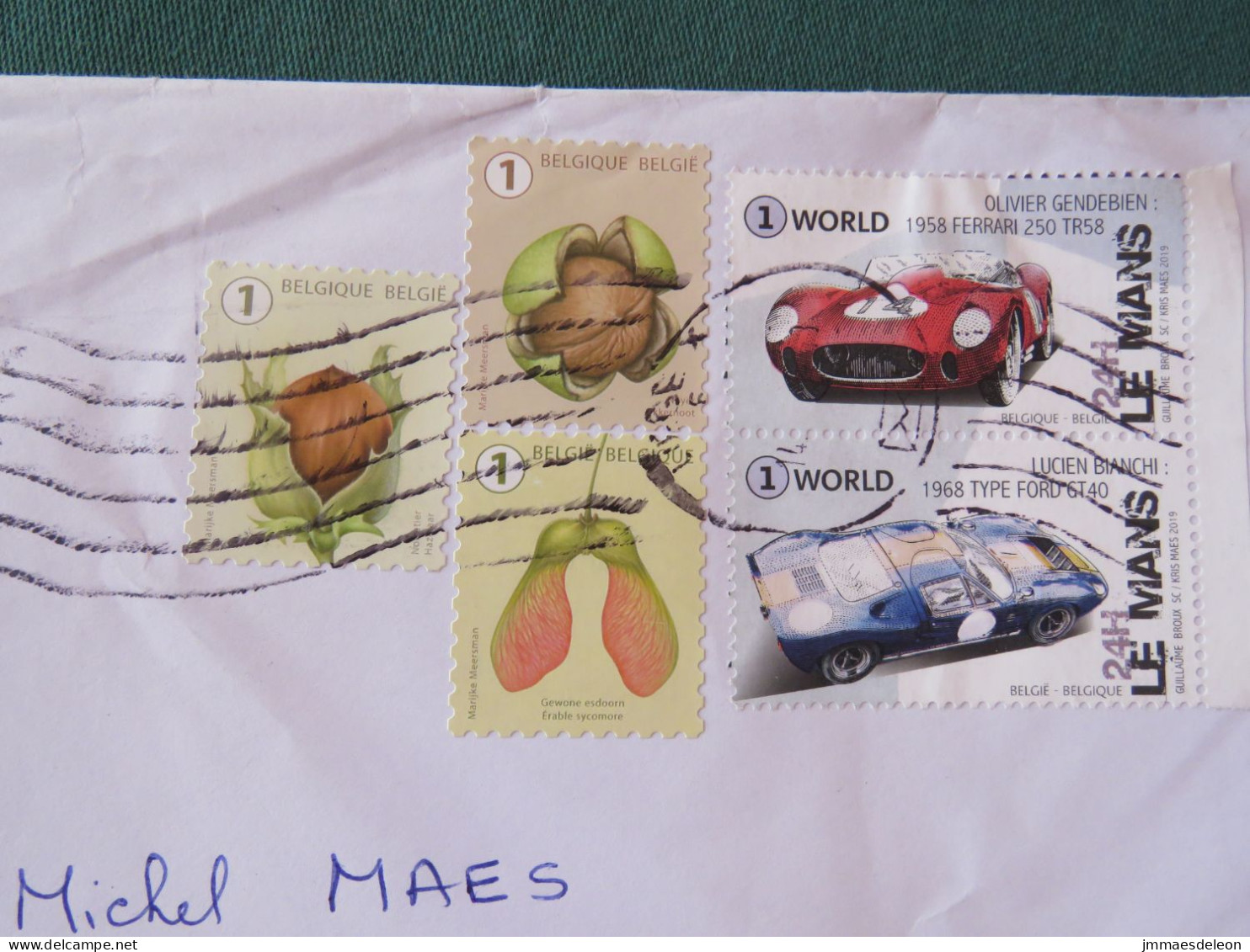 Belgium 2023 Cover To Nicaragua - Race Cars Seeds - Lettres & Documents