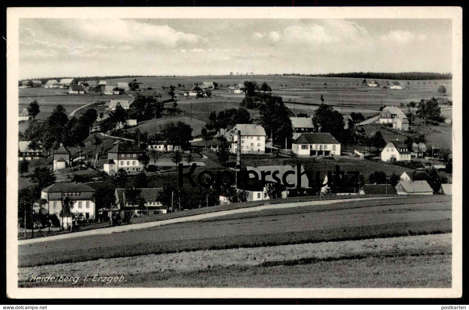 ALTE POSTKARTE HEIDELBERG IM ERZGEBIRGE PANORAMA TOTALANSICHT SEIFFEN SACHSEN Ansichtskarte AK Postcard Cpa - Seiffen