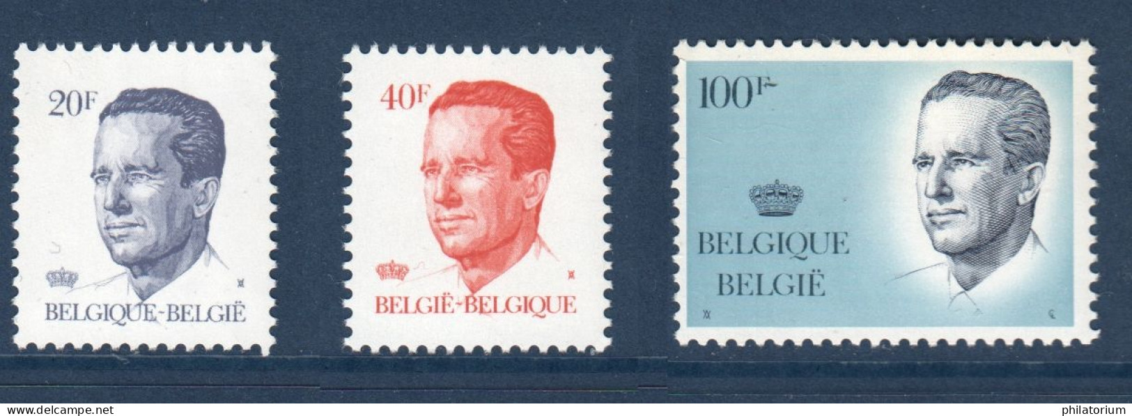 Belgique België, **, Yv 2135, 2136, 2137, Mi 2187, 2188, 2189, SG 2721, 2728, 2730, Usage Courant Type Velghe, - 1981-1990 Velghe