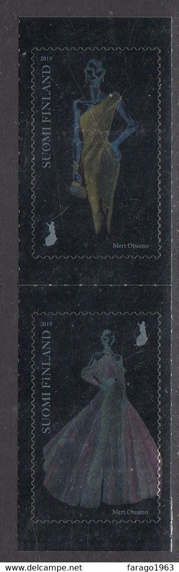 2019 Finland Otsamo Fashion Costume Style METALLIC Complete Pair MNH @ Below Face Value - Neufs