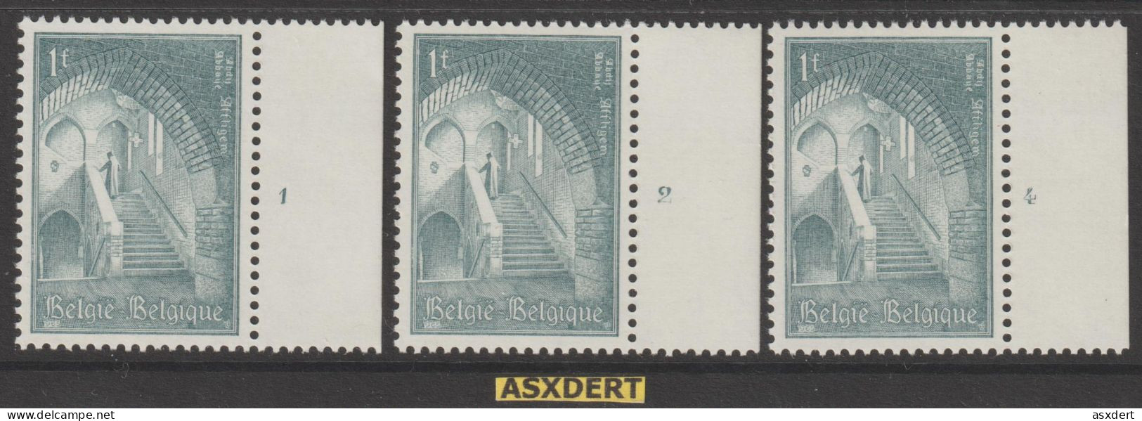 N° 1334**  Postfris Pl.nr.1-2-4 //Sans Charnière - 1981-1990
