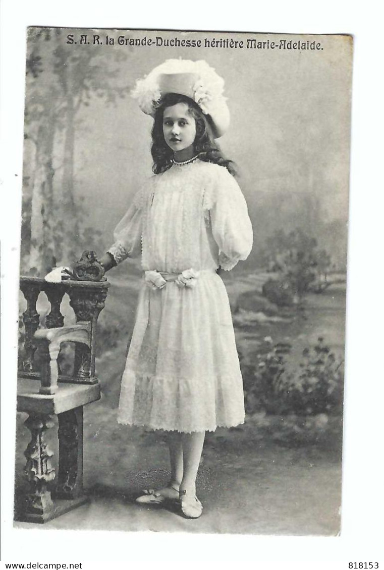 S A R La Grande-Duchesse Héritière Marie-Adlaïde  1908 - Familles Royales