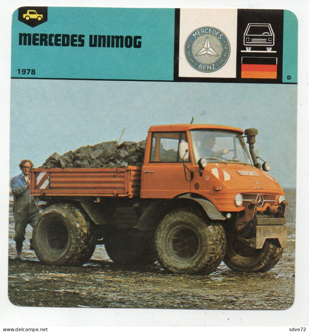 FICHE CAMION - MERCEDES UNIMOG - Trucks