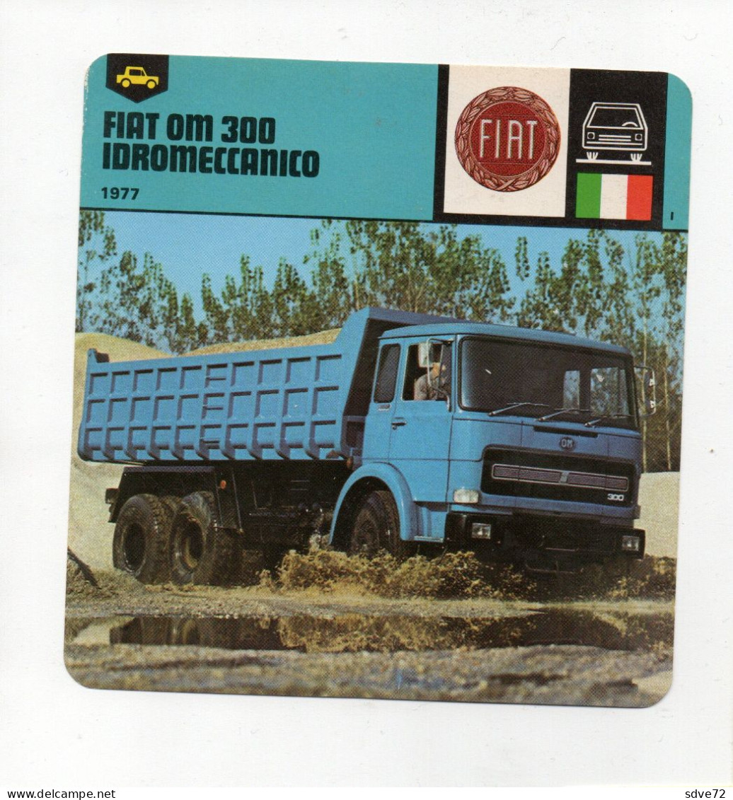 FICHE CAMION - FIAT OM 300 IDROMECCANICO - Trucks