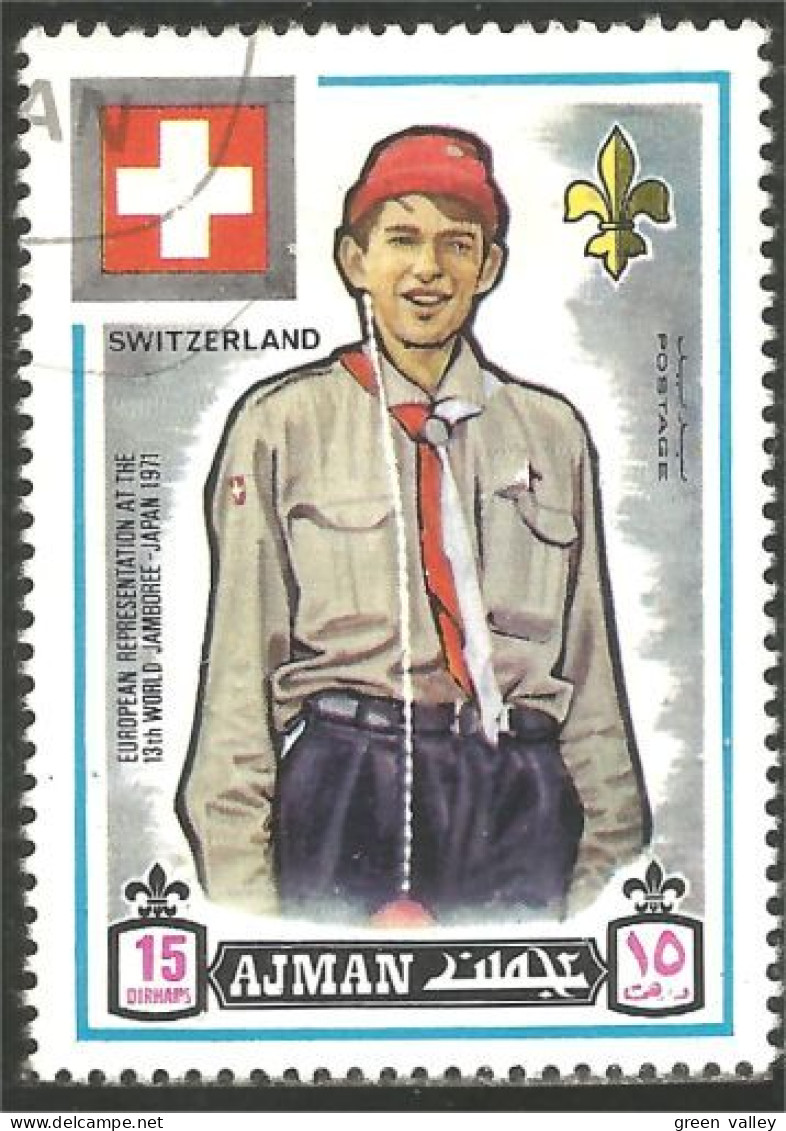 XW01-2222 Ajman Scout Scoutisme Scoutism Pathfinder Suisse Switzerland - Gebruikt
