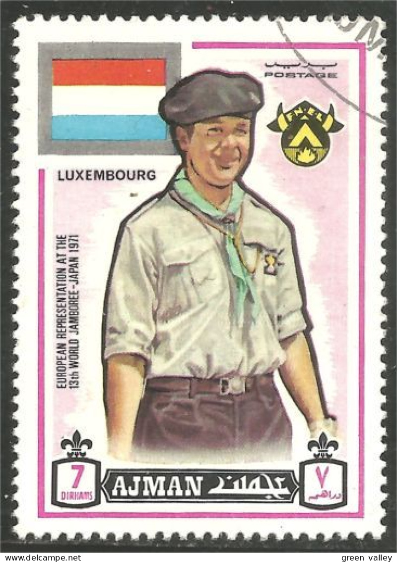 XW01-2219 Ajman Scout Scoutisme Scoutism Pathfinder Luxembourg - Used Stamps