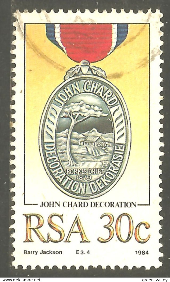 XW01-2215 RSA South Africa Médaille Decoration Medal John Chard - Oblitérés