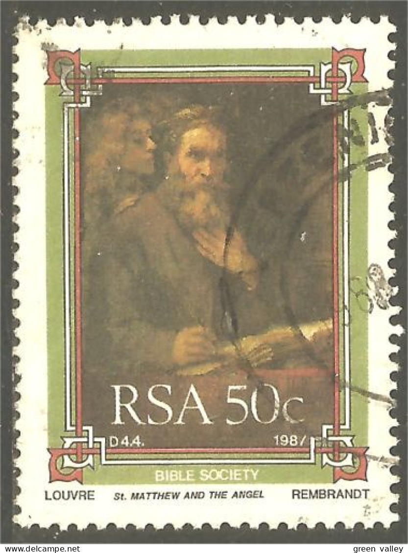 XW01-2183 RSA South Africa Tableau Religieux Religious Painting Rembrandt St Matthew Matthieu - Religión