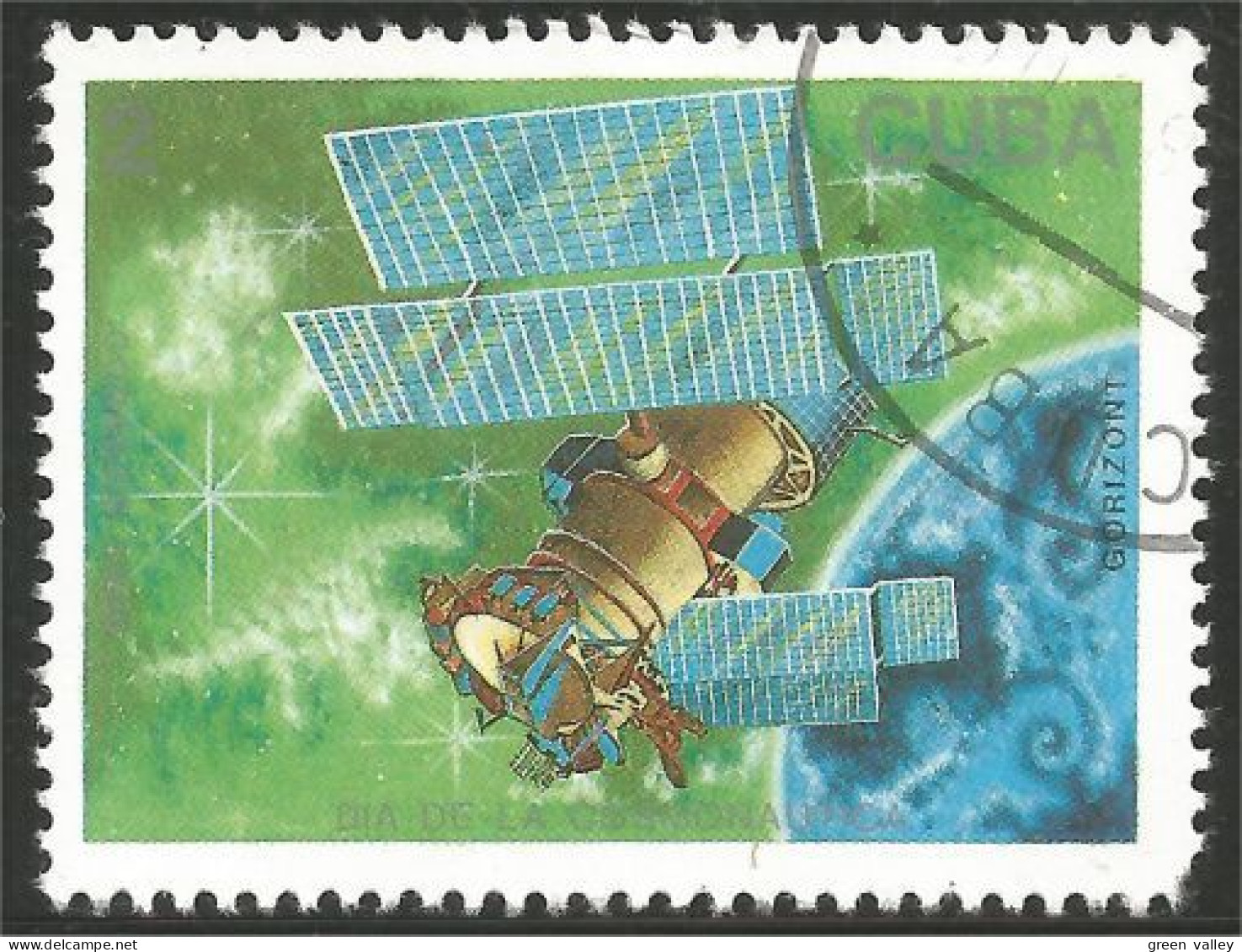 XW01-2146 Cuba Error Space Espace Satellite Communication Missing Value Valeur Manquante - Noord-Amerika