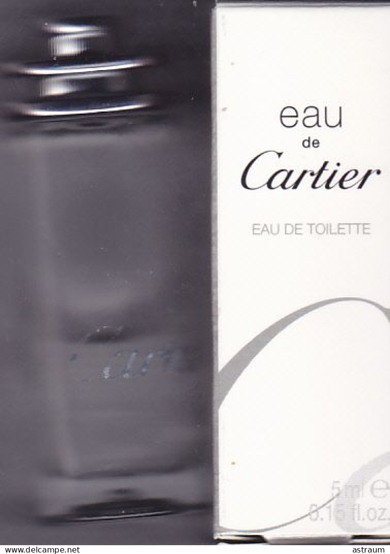 Miniature Vintage Parfum - Cartier - Eau De Cartier - EDT - Pleine Avec Boite 5ml - Miniaturen Flesjes Dame (met Doos)