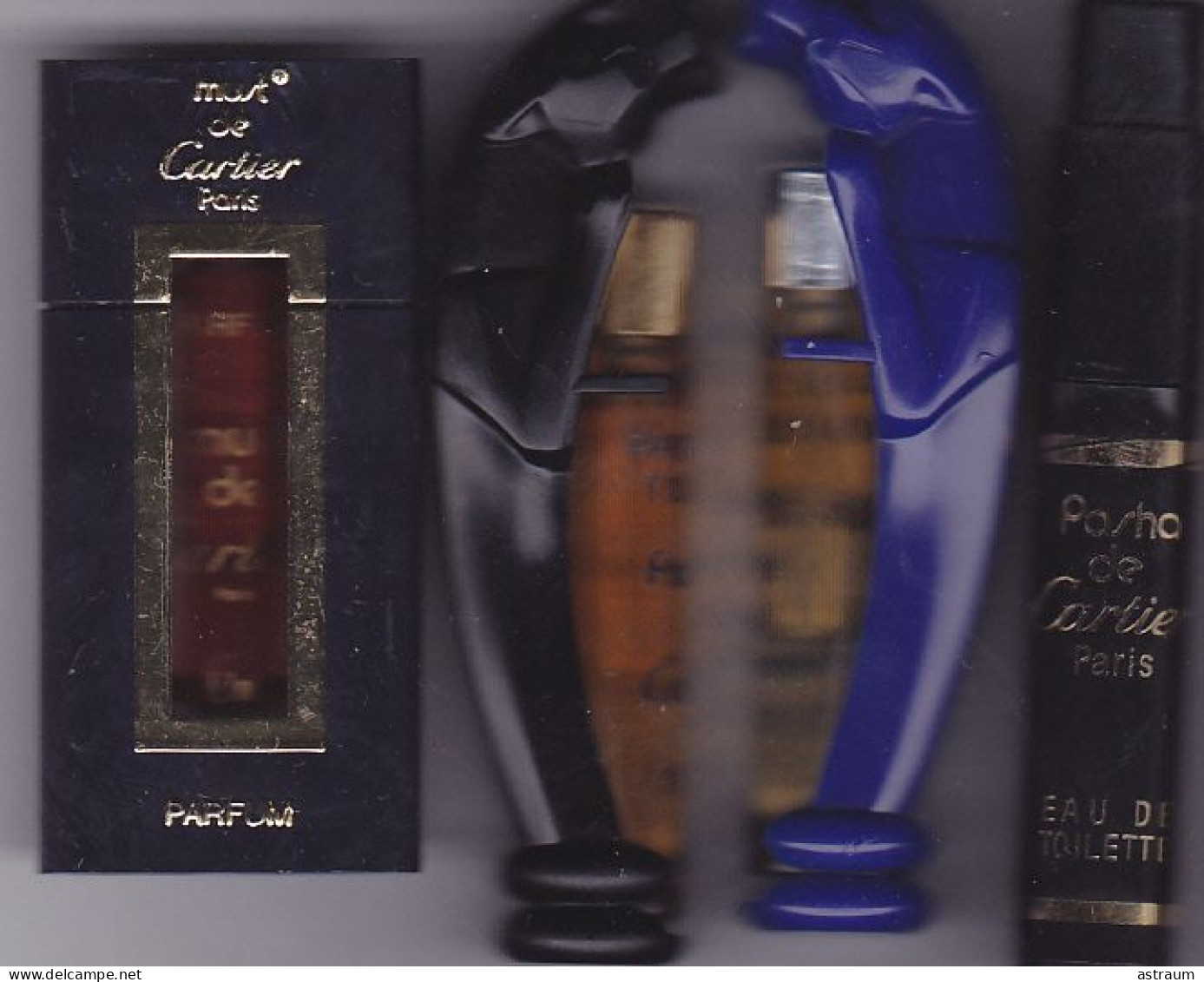 Lot 4 Miniature Vintage Parfum - Cartier -EDT + Parfum -description Ci Dessous - - Mignon Di Profumo Donna (senza Box)