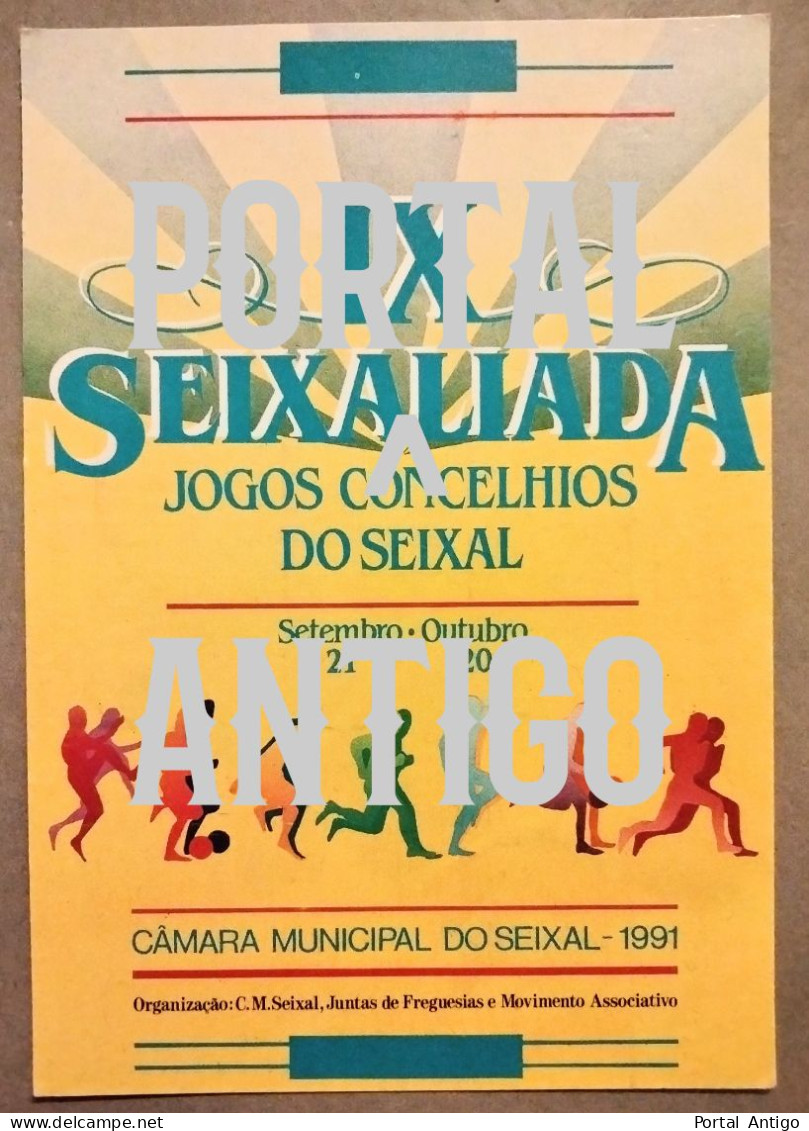 SEIXAL - JOGOS CONCELHIOS DO SEIXAL - Câmara Municipal Do Seixal - Desporto - Setúbal - Lisboa - Portugal (2 Scans) - Setúbal