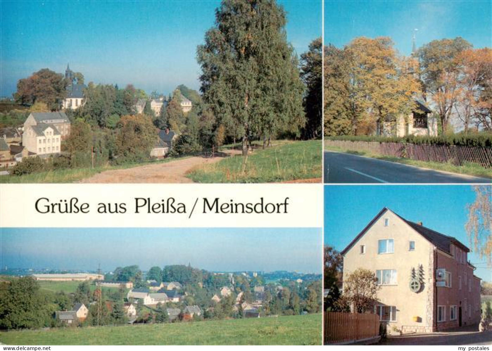 73958651 Pleissa_Limbach-Oberfrohna Teilansichten Kirche Gaststaette Tannmuehle - Limbach-Oberfrohna