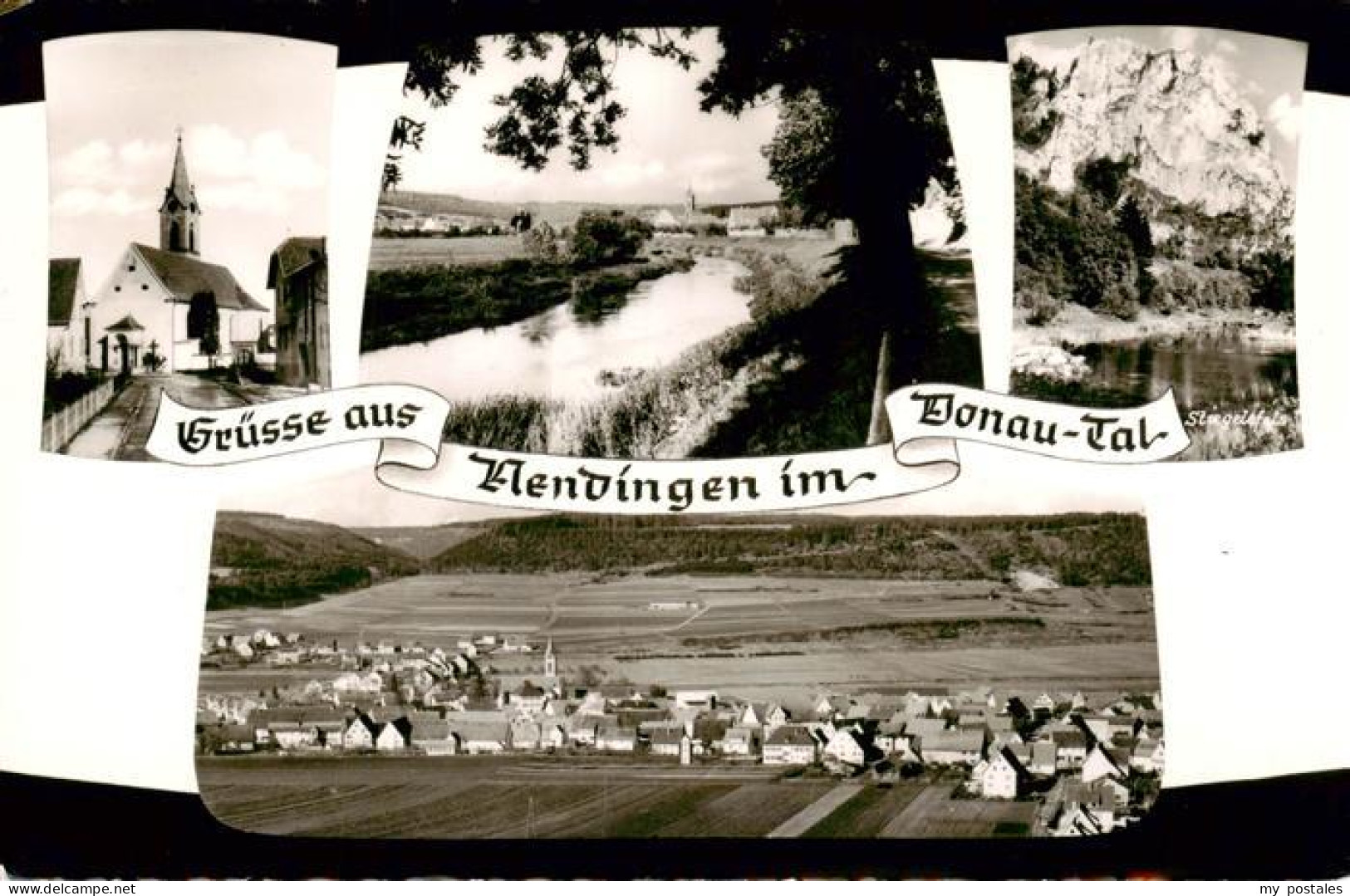 73878069 Nendingen Tuttlingen Kirche Donaupartie Stiegelefels Panorama  - Tuttlingen