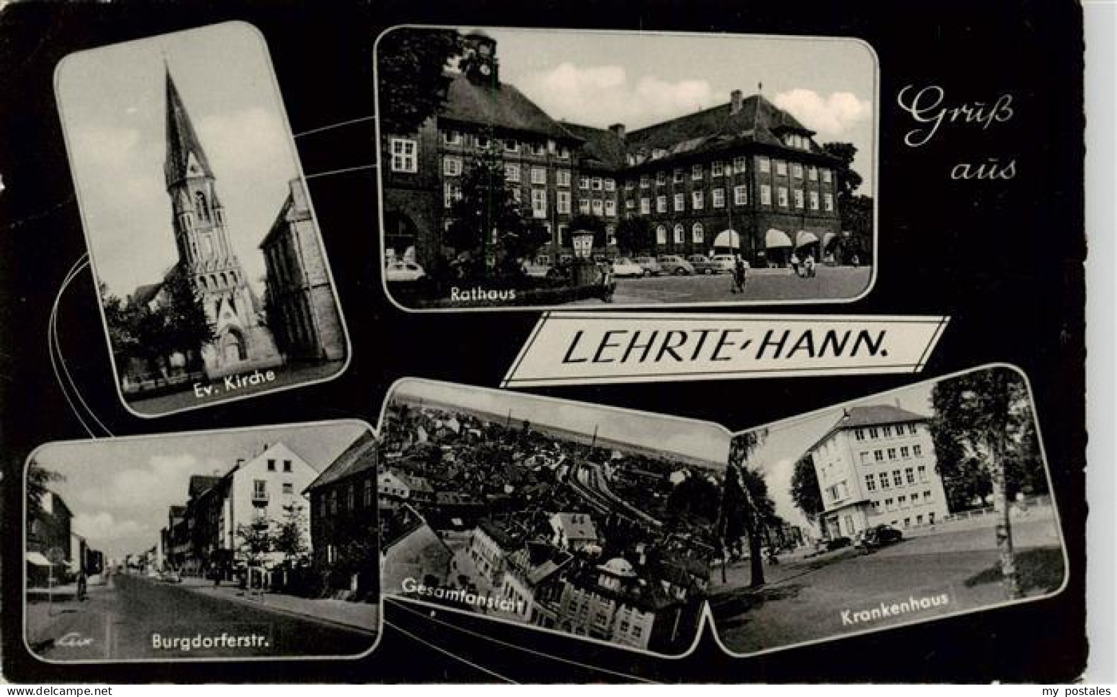 73878044 Lehrte Hannover Ev Kirche Rathaus Burgdorferstrasse Gesamtansicht Krank - Lehrte