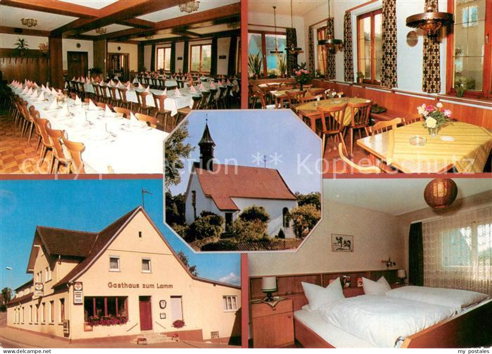 73771062 Schrezheim Gasthaus Lamm Speisesaal Gaststube Kapelle Gastzimmer Schrez - Ellwangen