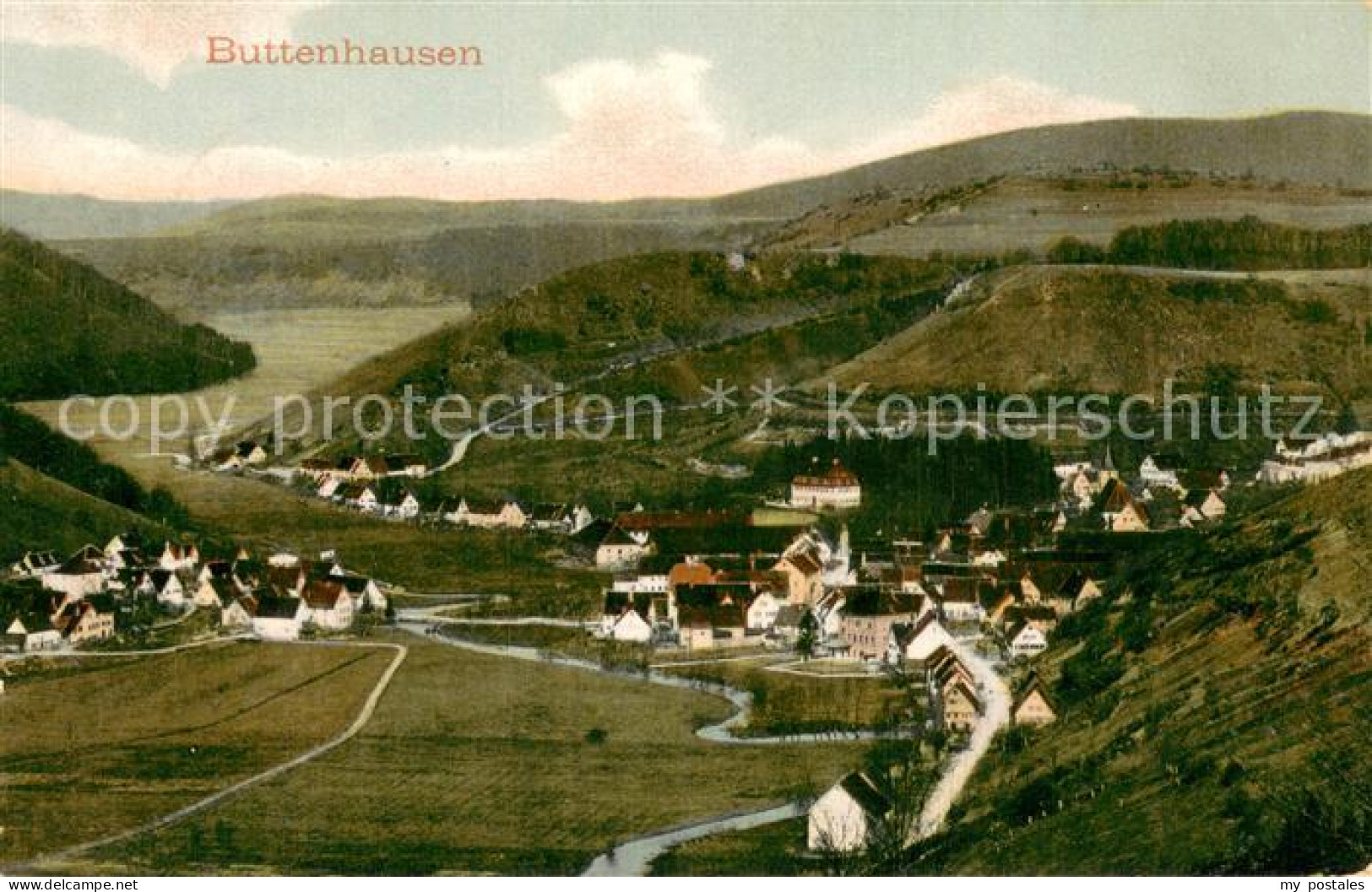 73770613 Buttenhausen Muensingen Panorama Schwaebische Alb  - Münsingen