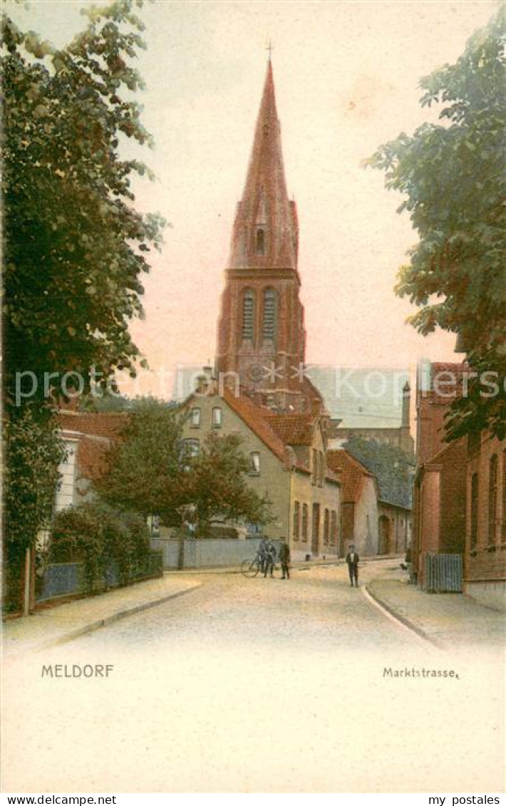 73770582 Meldorf Marktstrasse Blick Zur Kirche Meldorf - Meldorf