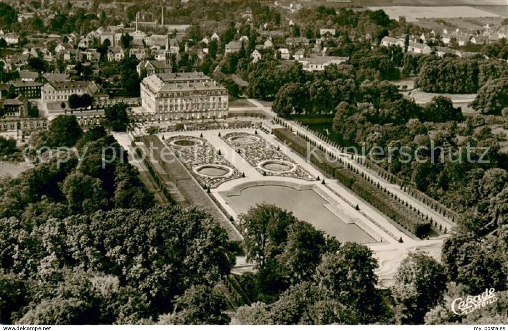 73690328 Bruehl Rheinland Schloss Augustusburg Fliegeraufnahme Bruehl Rheinland - Brühl