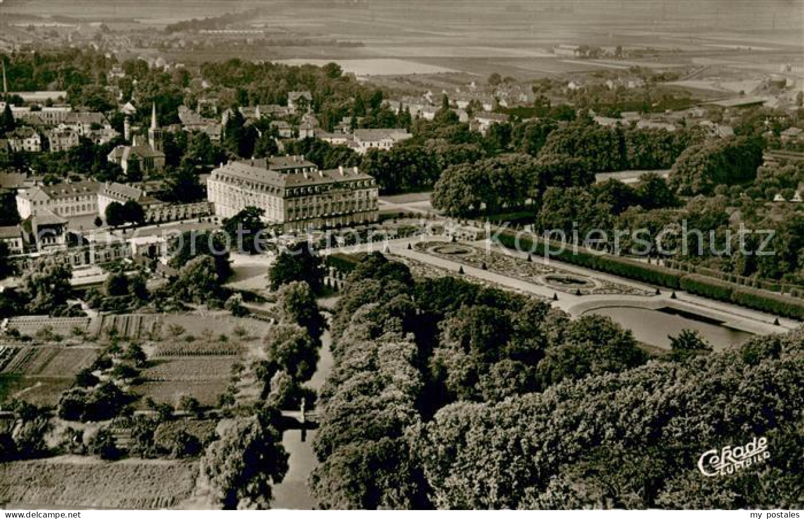 73690327 Bruehl Rheinland Schloss Augustusburg Fliegeraufnahme Bruehl Rheinland - Brühl