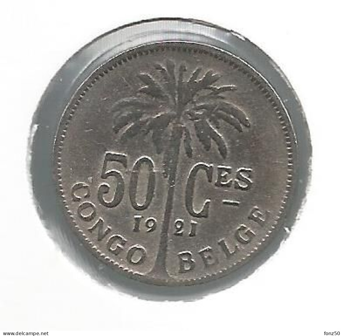 CONGO - ALBERT II * 50 Centiem 1921 Frans * Prachtig * Nr 12639 - 1910-1934: Albert I