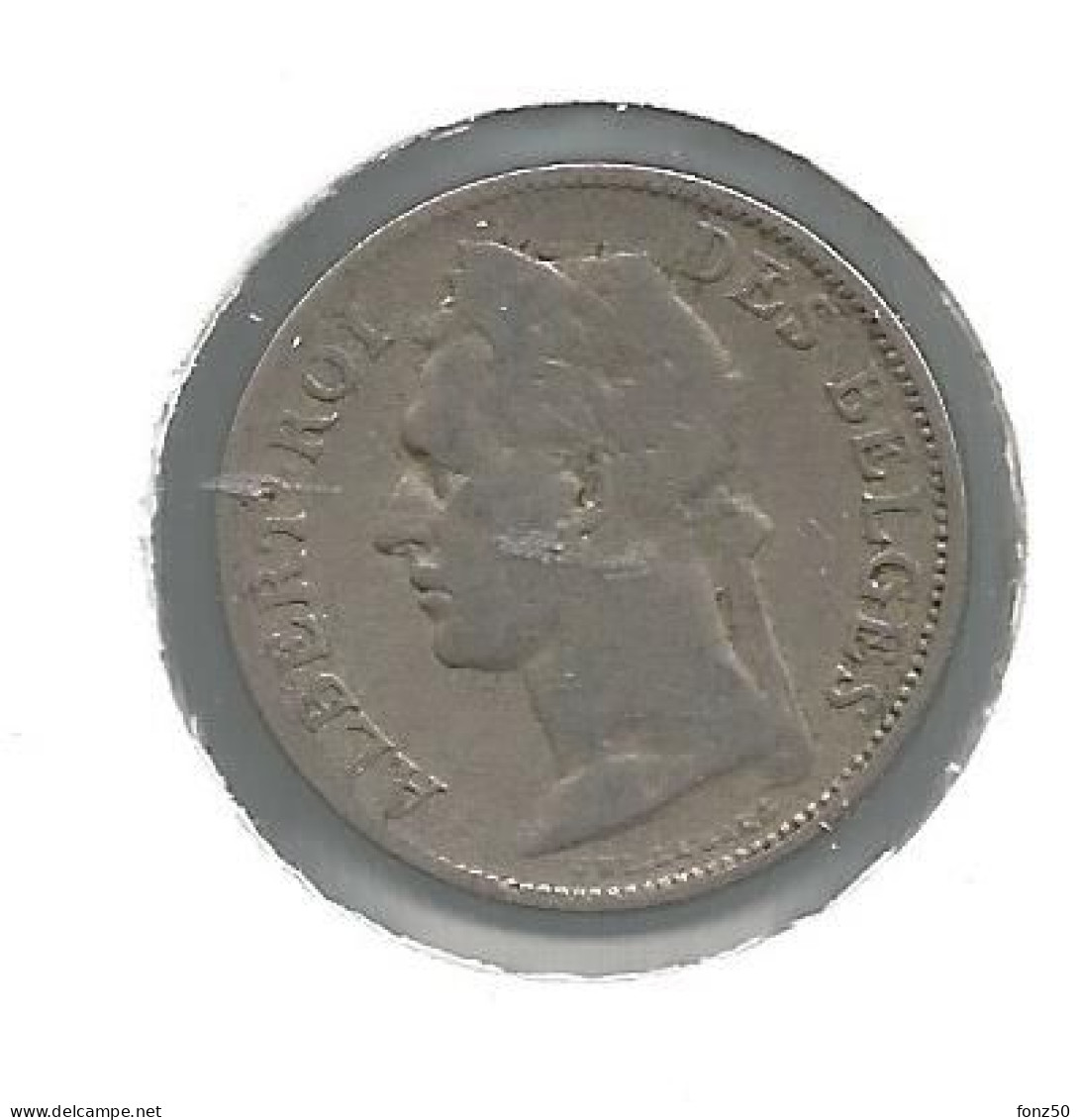 CONGO - ALBERT II * 50 Centiem 1922 Frans * Nr 12640 - 1910-1934: Albert I