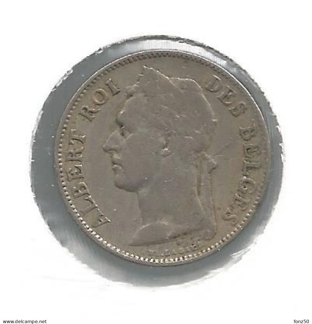 CONGO * ALBERT I * 50 Centiem 1923 Frans * Nr 12644 - 1910-1934: Albert I