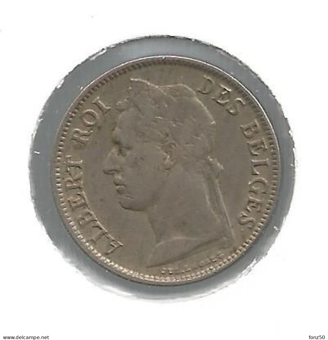 CONGO - ALBERT II * 50 Centiem 1925 Frans * Nr 12649 - 1910-1934: Albert I.
