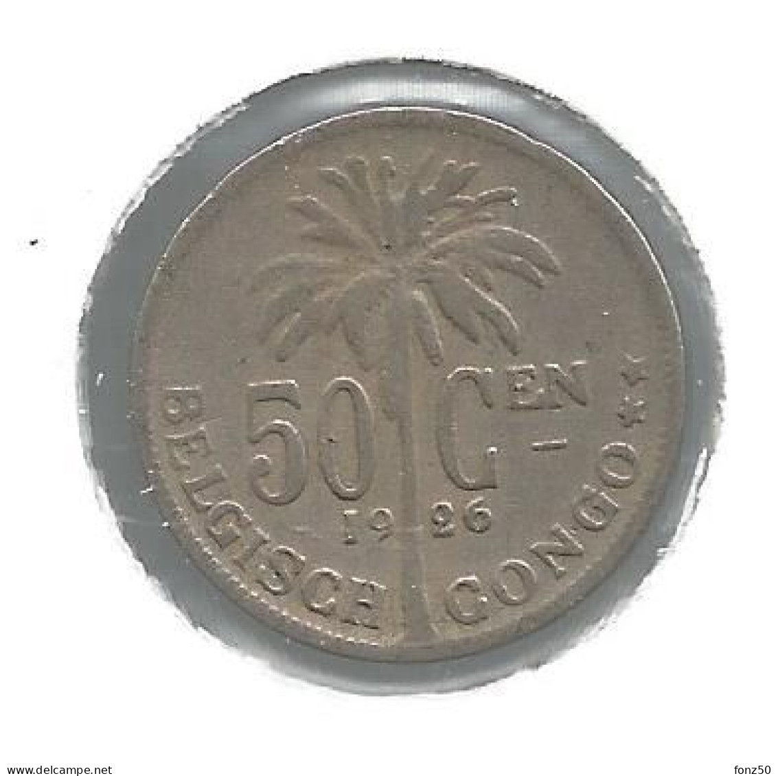 CONGO - ALBERT II * 50 Centiem 1926 Vlaams * Nr 12657 - 1910-1934: Alberto I