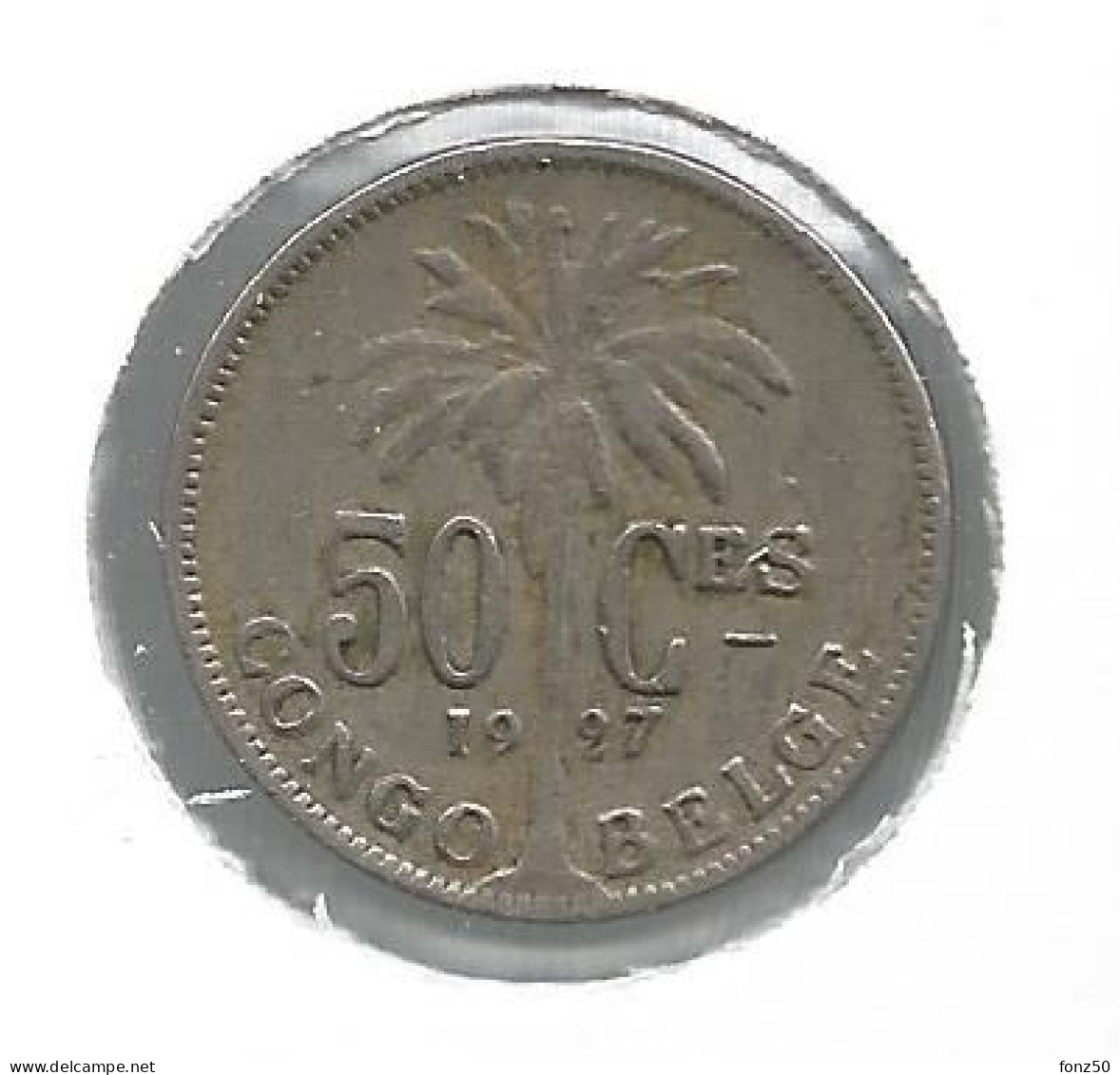 CONGO - ALBERT II * 50 Centiem 1927 Fr * Nr 12660 - 1910-1934: Alberto I