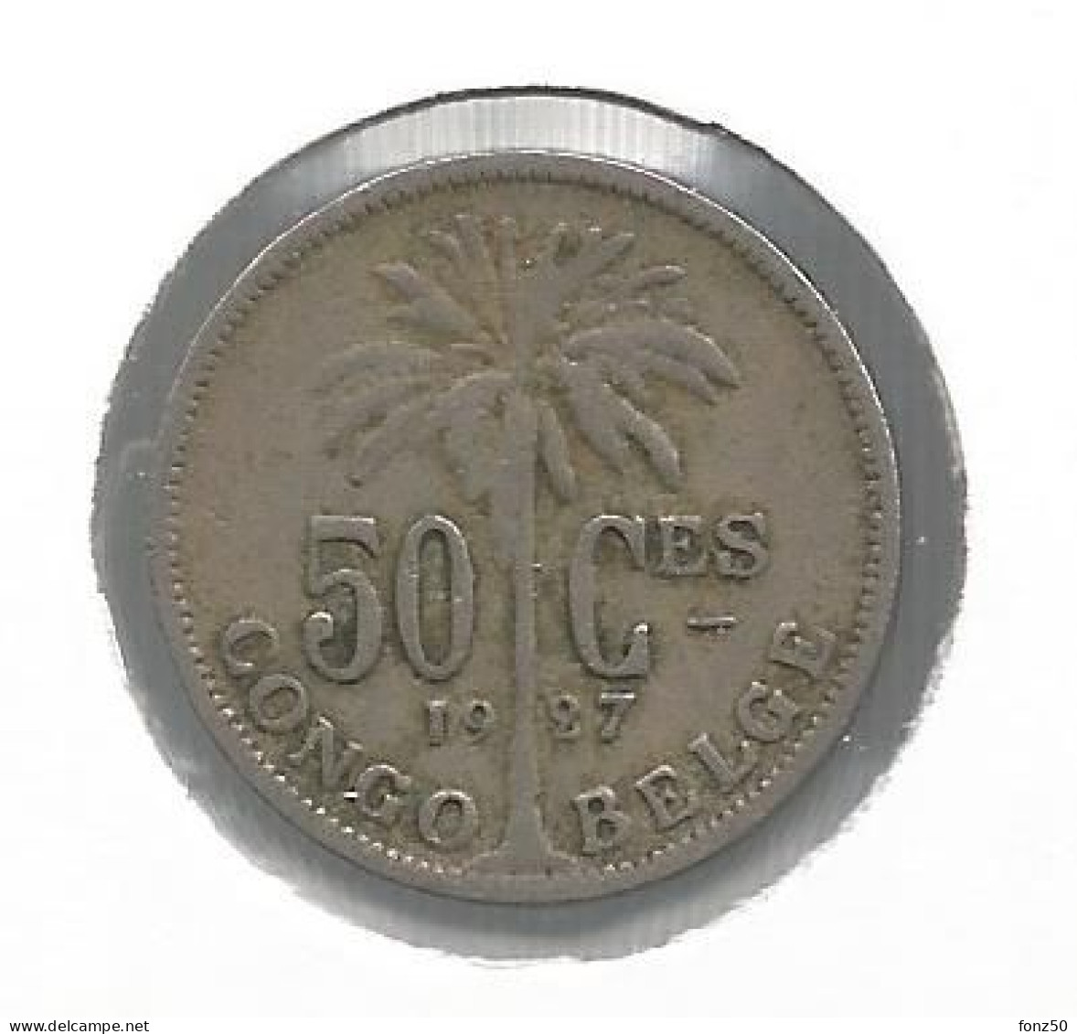 CONGO - ALBERT II * 50 Centiem 1927 Frans * Nr 12661 - 1910-1934: Albert I.
