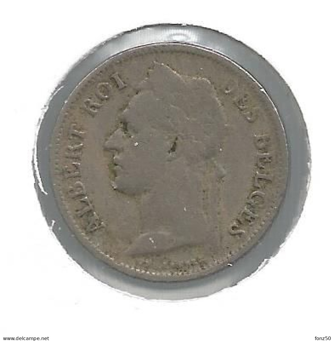 CONGO - ALBERT II * 50 Centiem 1927 Frans * Nr 12661 - 1910-1934: Albert I.